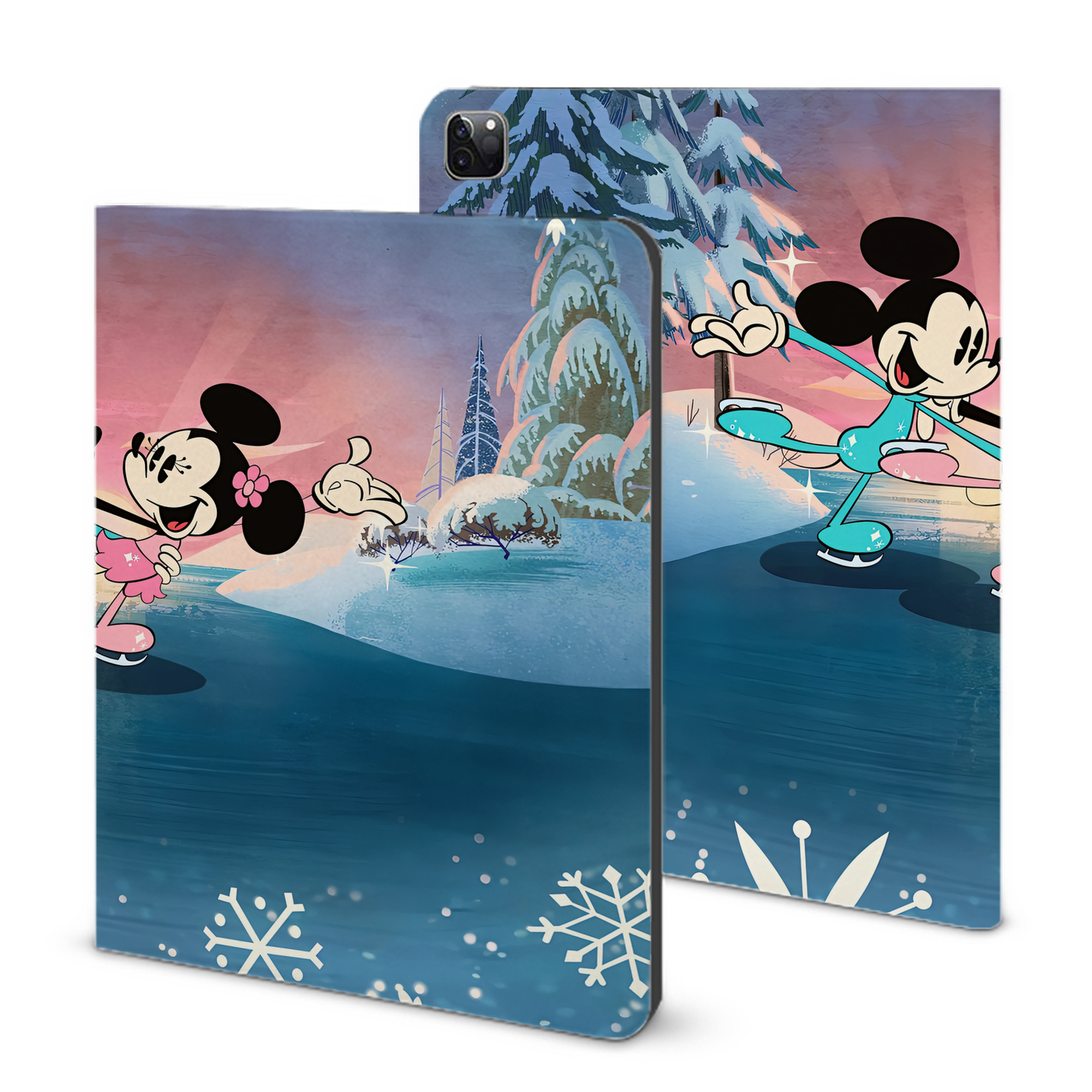 （画像用） ミッキーマウス Mickey Mouse IPad ケース ブック型 PUレザー TPU 耐衝撃 軽量 薄型 ペン収納なし 全面保護 IPad 各モデル対応